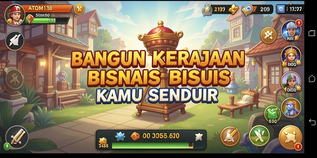 Tampilan gameplay ATOM138 yang seru dan interaktif.