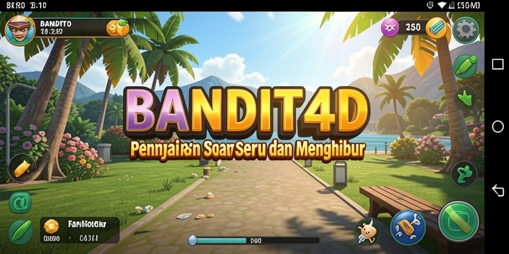 Gameplay menarik dari BANDIT4D dengan karakter berwarna-warni.