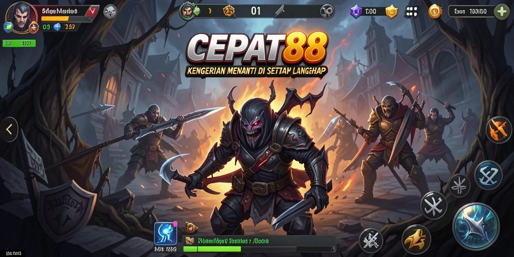 Screenshot menunjukkan suasana mencekam dari gameplay CEPAT88 dengan karakter terjebak.
