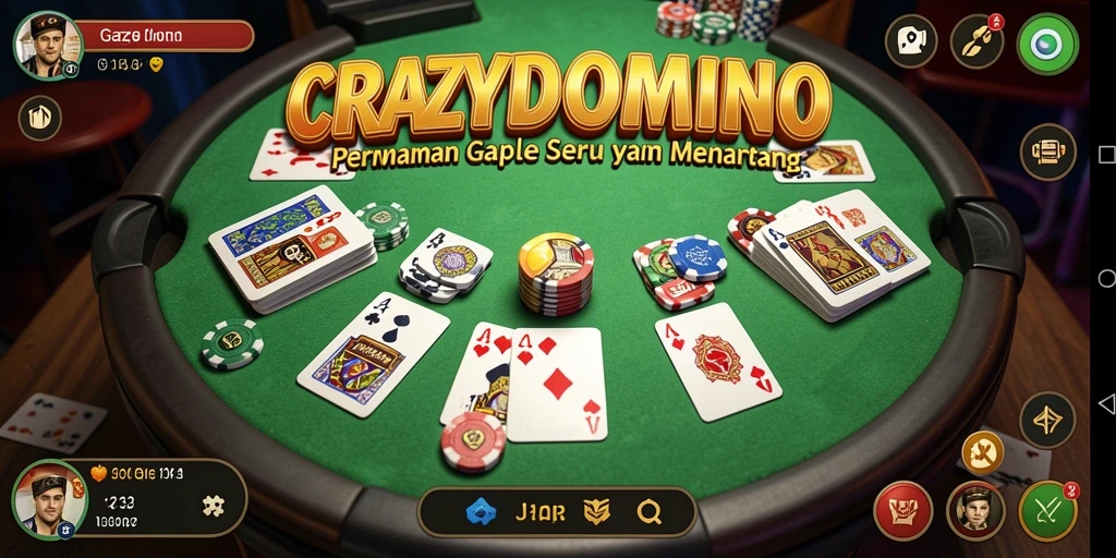 Screenshot menampilkan gameplay seru dari CRAZYDOMINO.