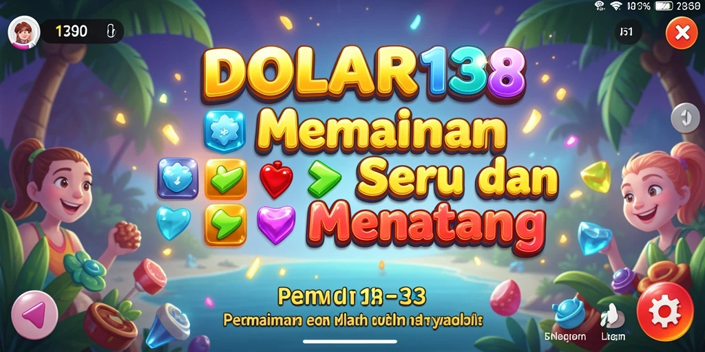 Screenshot DOLAR138 menampilkan gameplay Match-3 yang mengasyikkan.