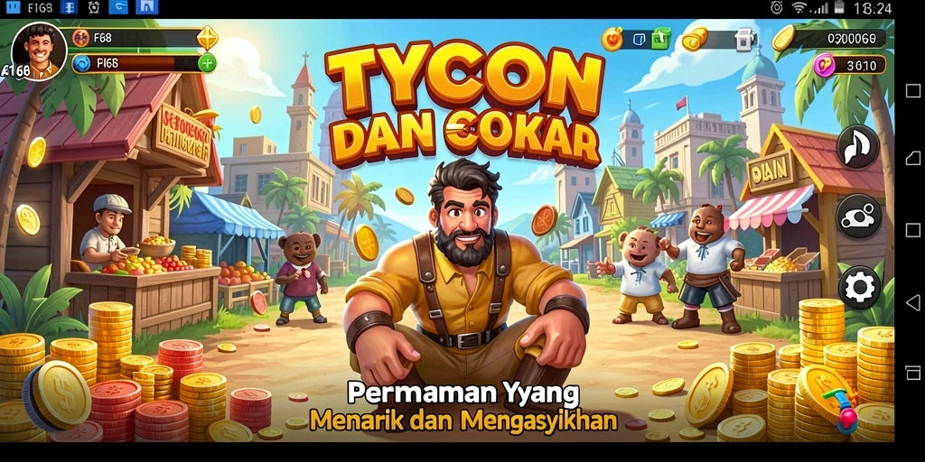 Tangkapan layar dari gameplay FB168 menunjukkan pengelolaan bisnis yang menarik.