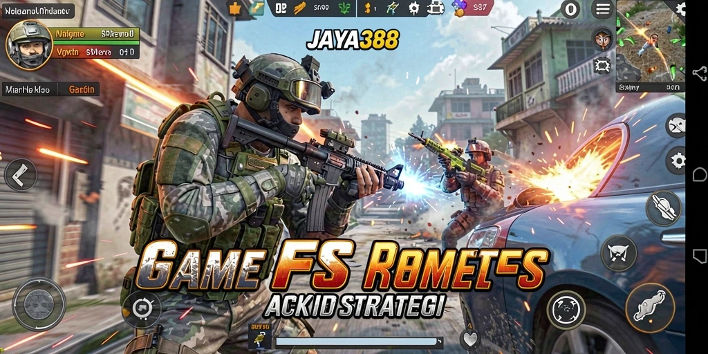 Screenshot gameplay menunjukkan pertempuran intens dalam JAYA388.