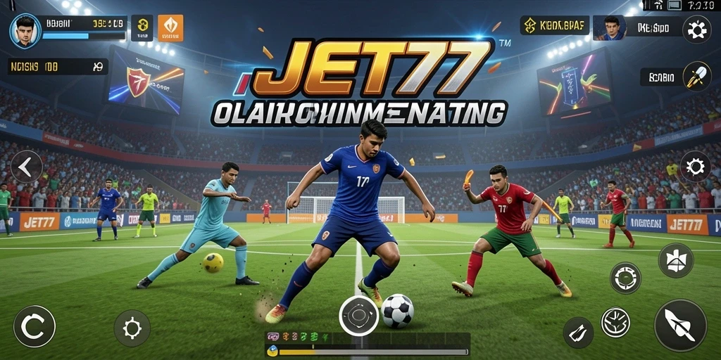 Tampilan gameplay seru dalam JET77 dengan aksi olahraga yang menantang.