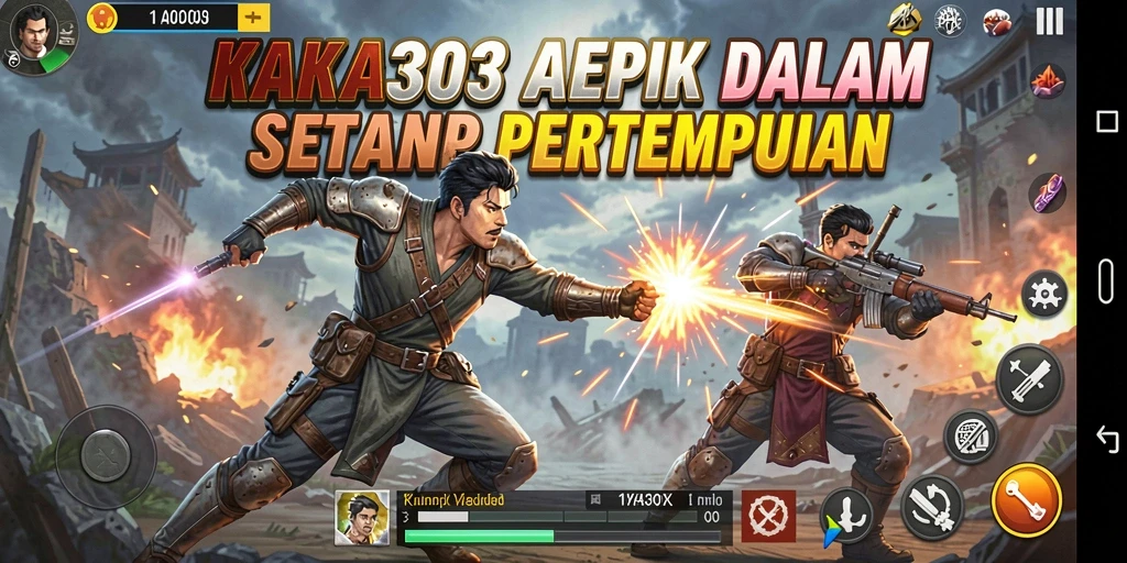 Tangkapan layar permainan KAKA303 menampilkan pertempuran yang mendebarkan.