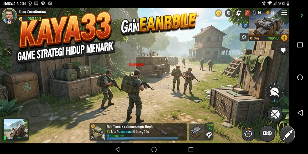 Tampilan screenshot gameplay SLG KAYA33 dengan interaksi karakter yang dinamis.