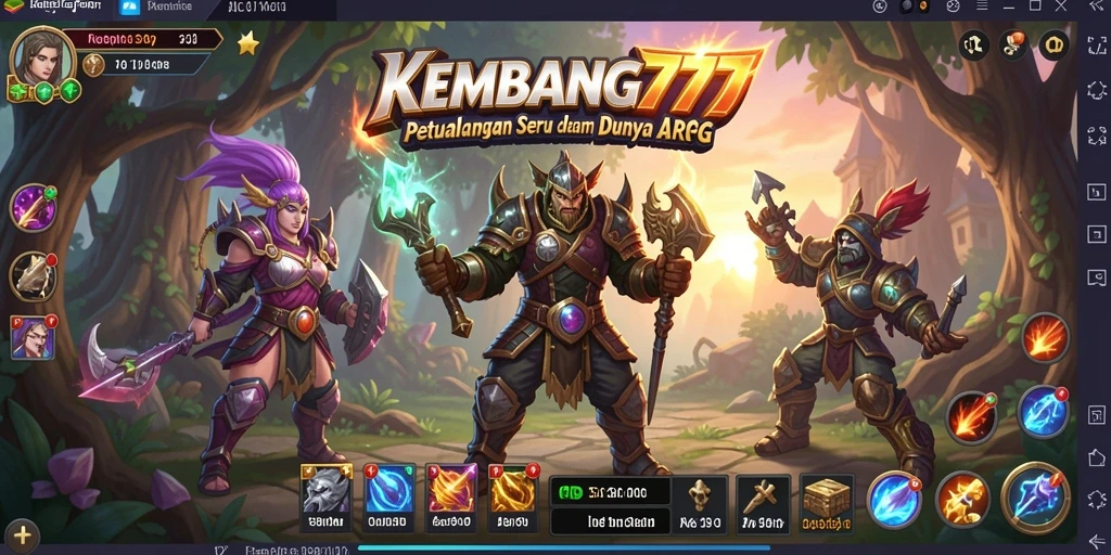 Tampilan dinamis dan pertarungan mendebarkan dalam KEMBANG777.
