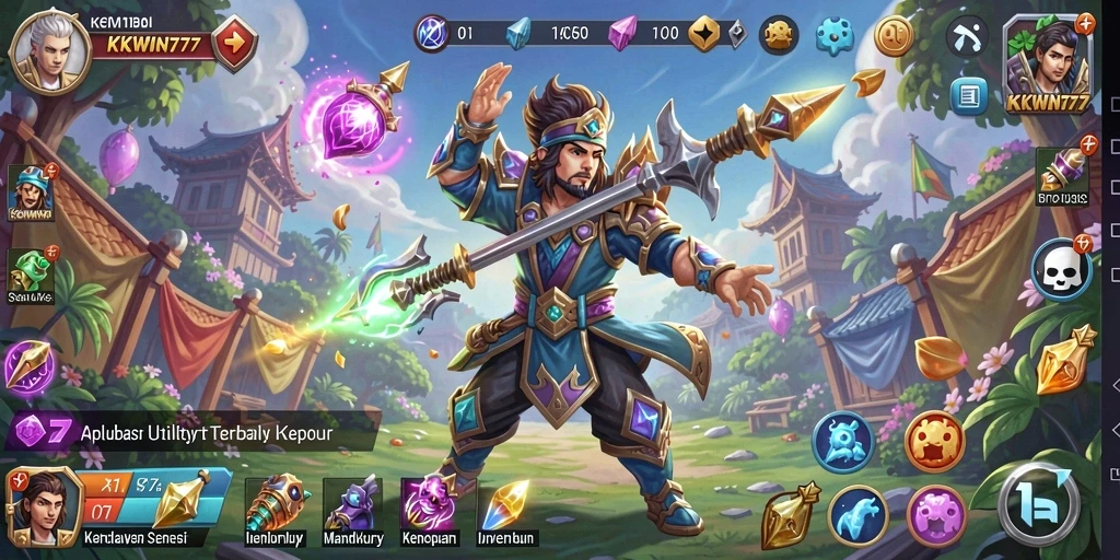 Screenshot KKWIN777 menampilkan tampilan antarmuka dalam aplikasi Utility.