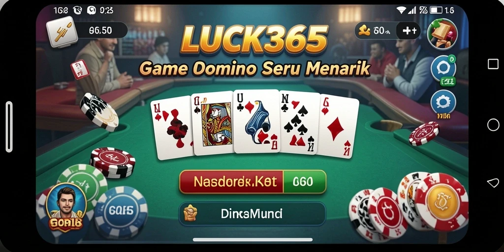 Tampilan gameplay seru LUCK365 dalam permainan Domino.