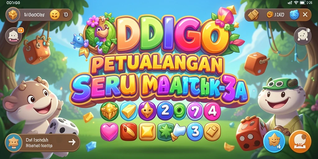 Tampilan gameplay ODDIGO yang penuh warna dan seru dalam mode Match-3.