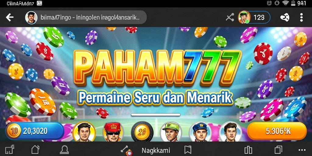 Screenshot gameplay PAHAM777 dengan suasana Bingo yang seru.