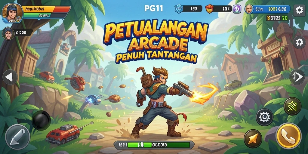 Tampilan gameplay PG11 yang memukau dan menantang.