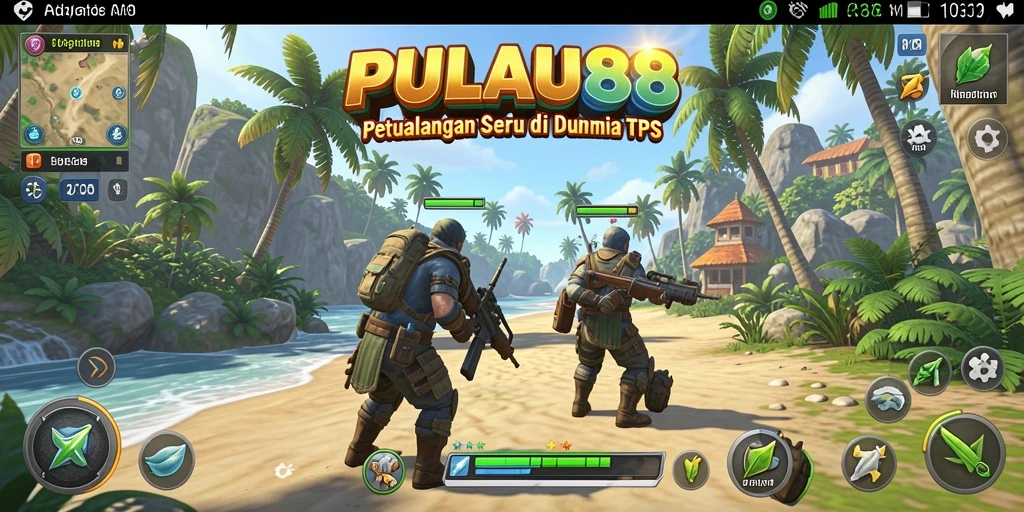 Screenshot gameplay PULAU88 yang menegangkan dan penuh aksi.