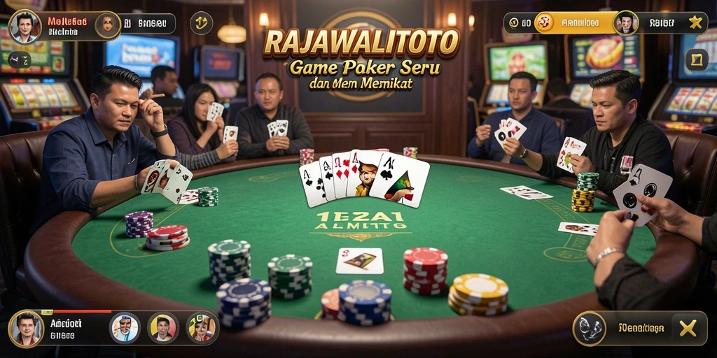 Screenshot gameplay RAJAWALITOTO menampilkan keseruan bermain Poker.