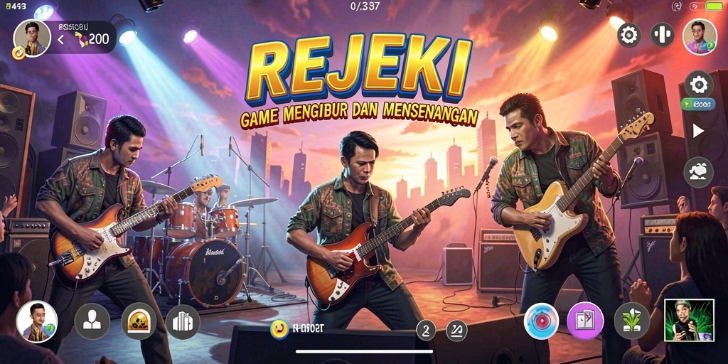 Tampilan gameplay seru REJEKI yang bikin ketagihan.
