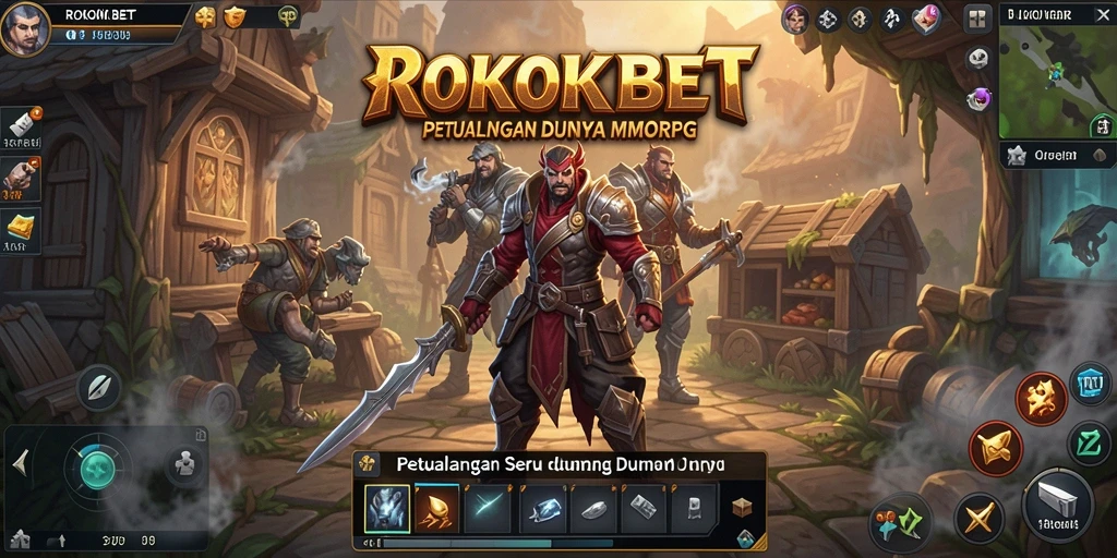 Screenshot ROKOKBET menampilkan aksi seru dalam pertarungan MMORPG.